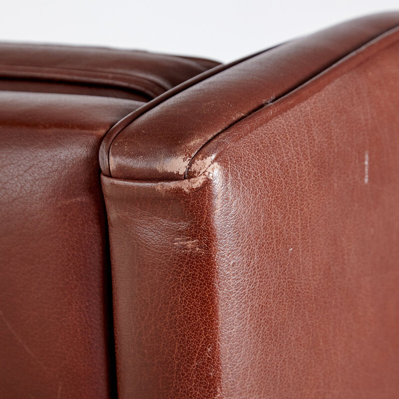 Vintage armchair  leather Denmark 1960s