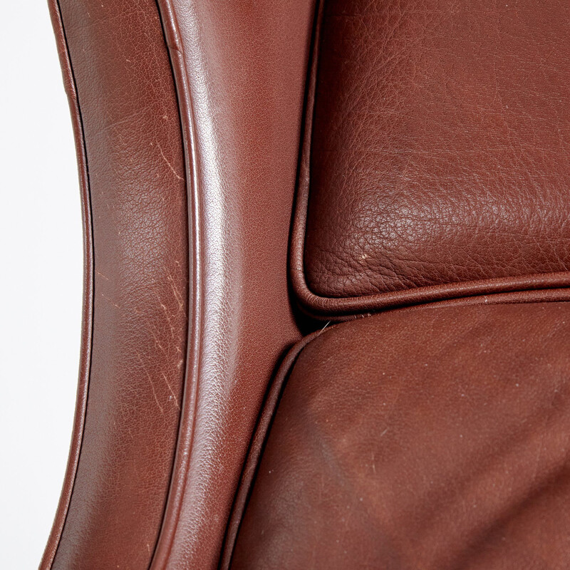 Vintage armchair  leather Denmark 1960s