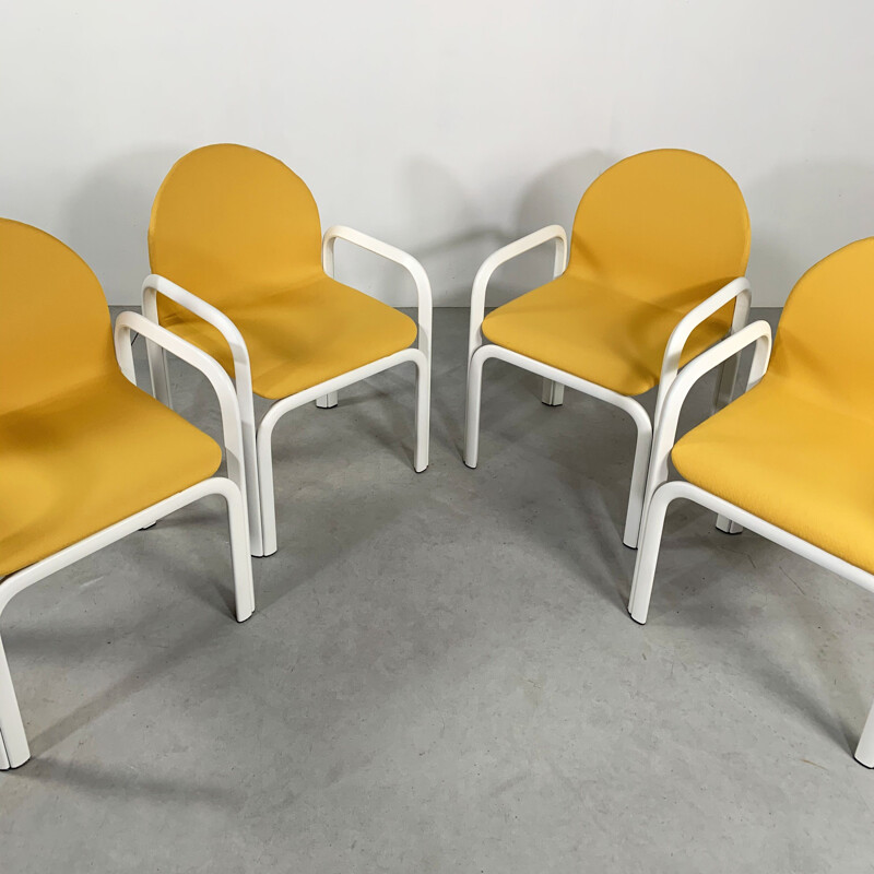 Set of 4 vintage Orsay armchairs by Gae Aulenti for Knoll 1970s