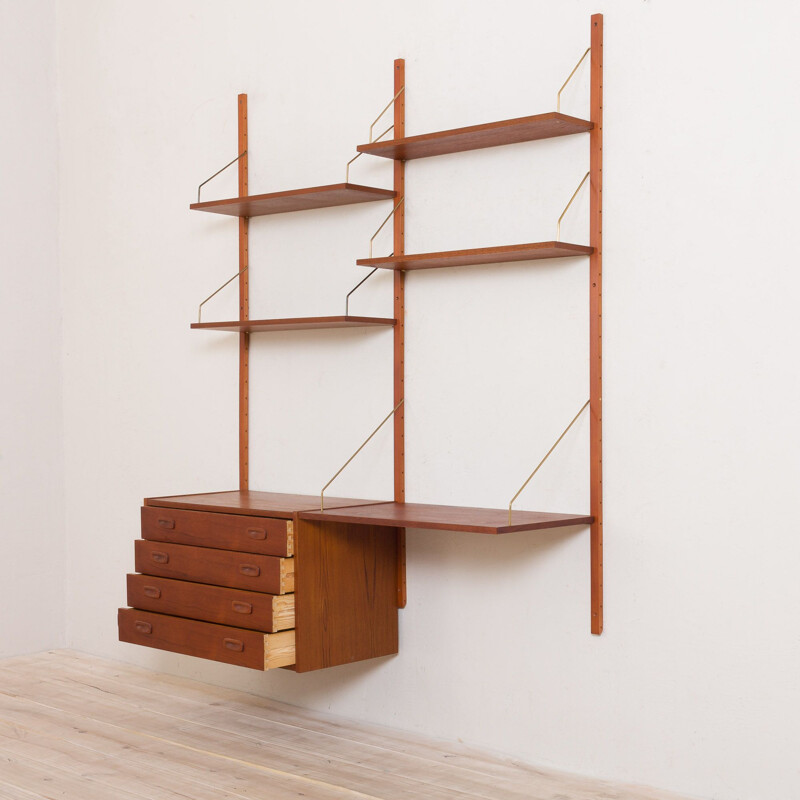 Vintage teak shelving system Denmark