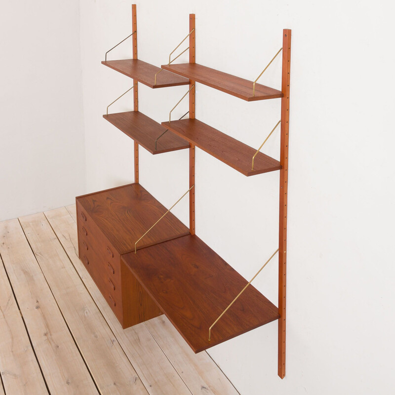 Vintage teak shelving system Denmark