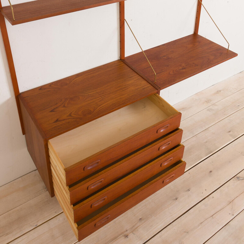 Vintage teak shelving system Denmark