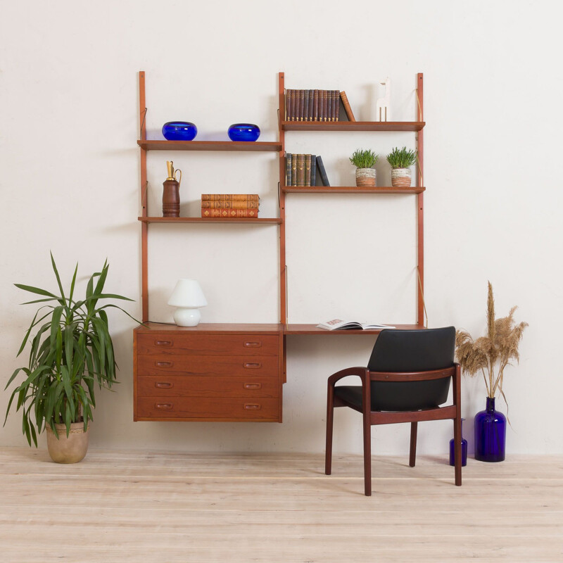 Vintage teak shelving system Denmark