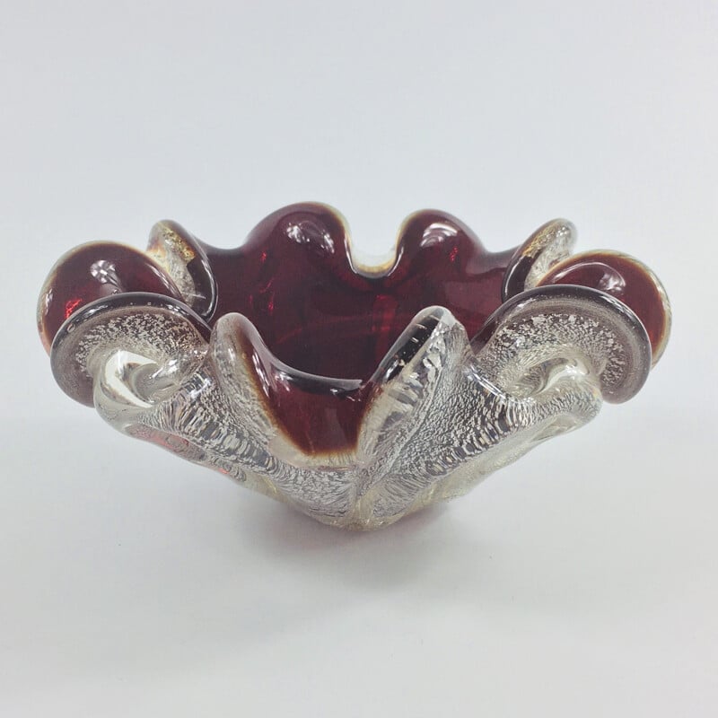 Vintage ashtray in Murano glass, Italy 1950