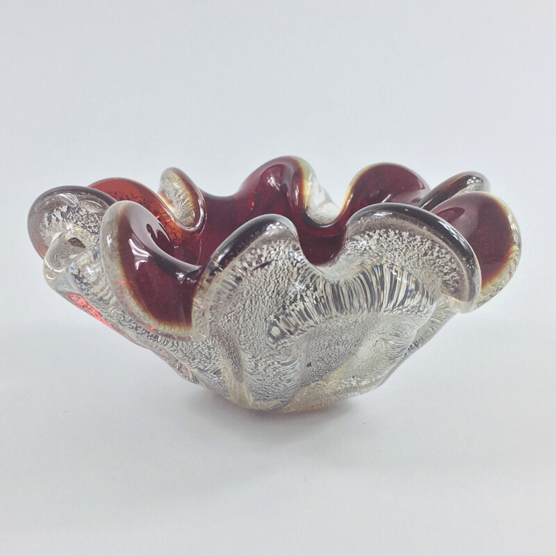 Vintage ashtray in Murano glass, Italy 1950