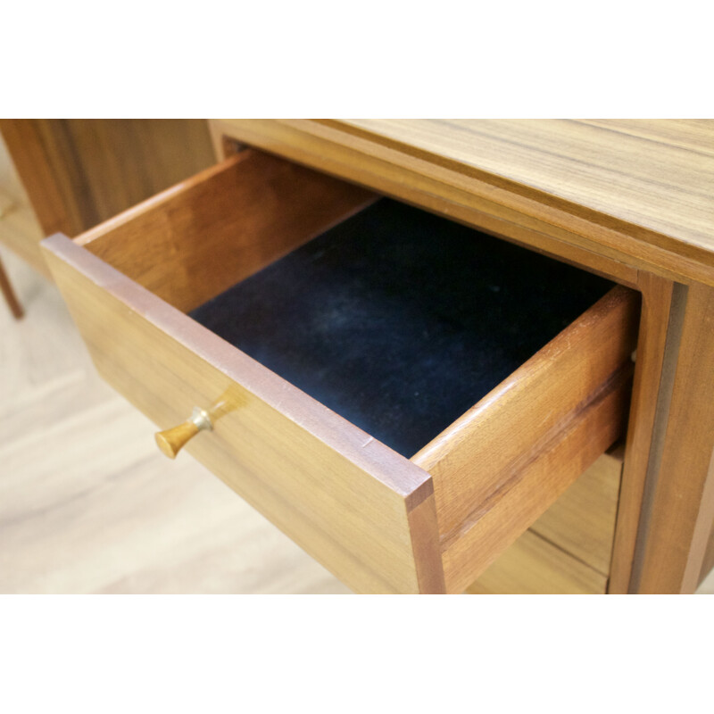 Vintage teak and walnut dressing table by Peter Hayward 1960s