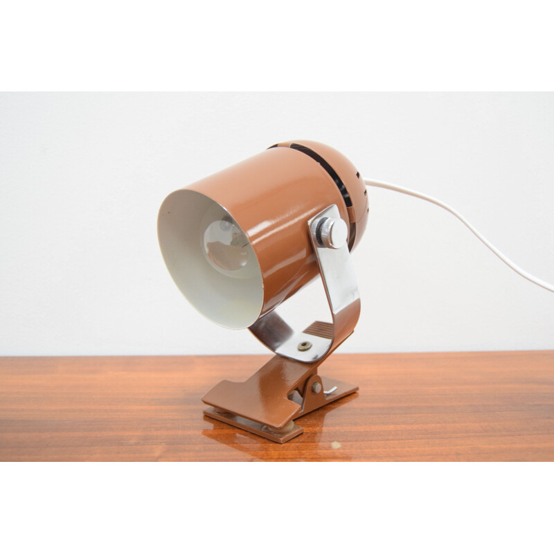 Adjustable vintage chrome-plated table lamp in lacquered metal, Czechoslovakia 1970