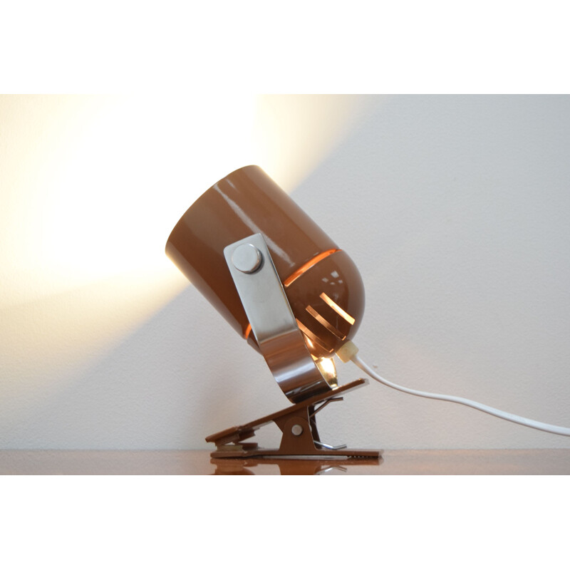 Adjustable vintage chrome-plated table lamp in lacquered metal, Czechoslovakia 1970