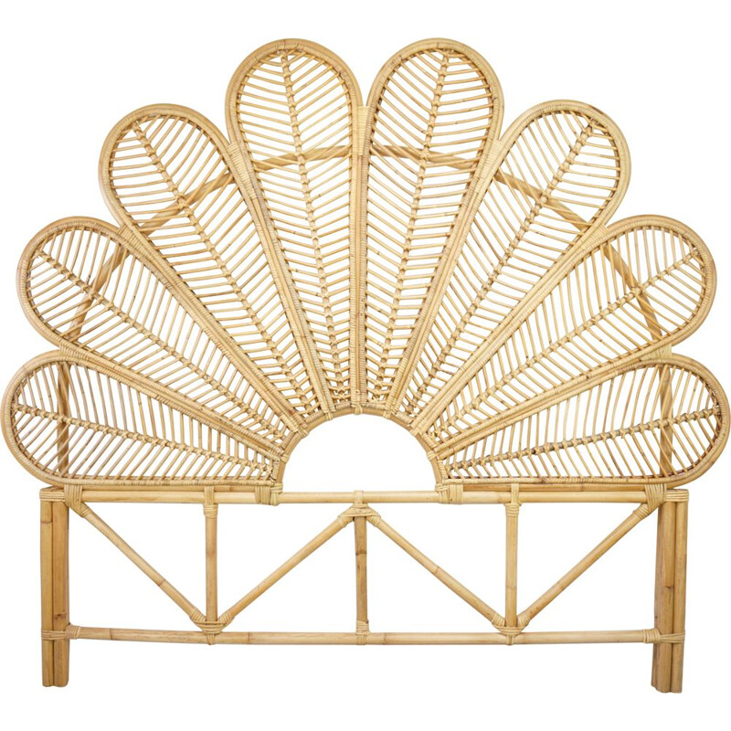 Vintage Rattan Headboard