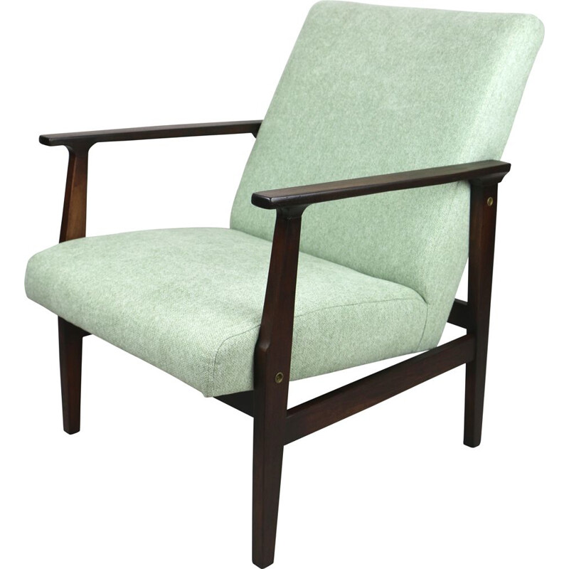 Vintage light green armchair 1970s