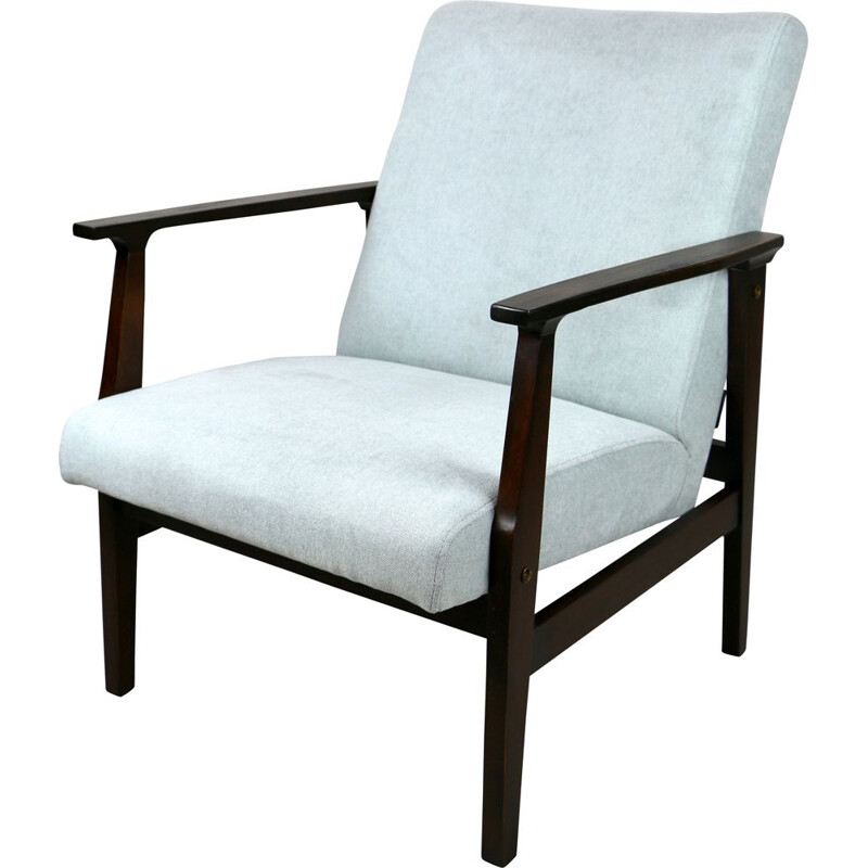 Fauteuil vintage bleu clair 1970