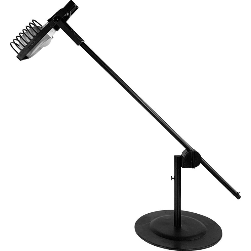 Vintage black desk lamp by Ernesto Gismondi for Artemide 1970s