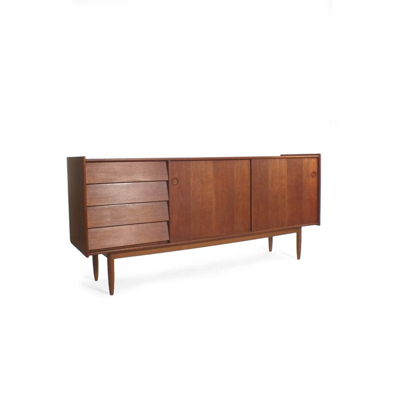 Large vintage sideboard with sliding doors 1960