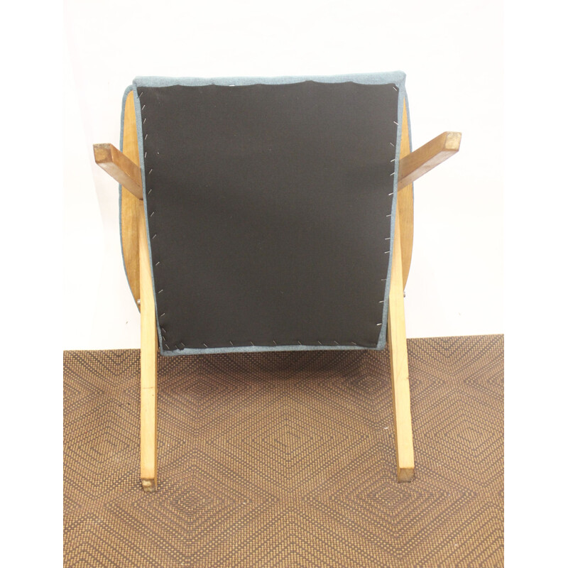 Vintage Scandinavian beechwood armchair 1960