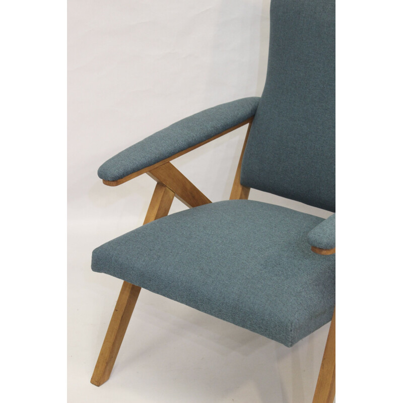 Vintage Scandinavian beechwood armchair 1960