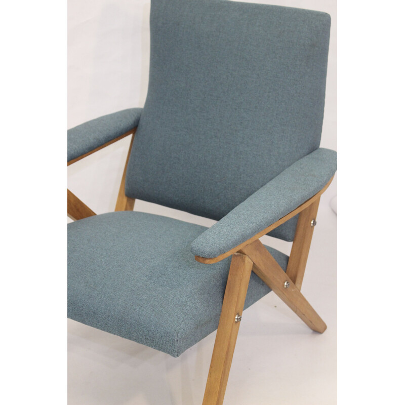 Vintage Scandinavian beechwood armchair 1960