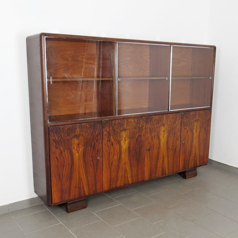 Vintage bookcase by Jindrich Halabala for UP Závody