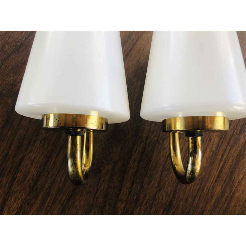 Pair of Scandinavian sconces 1950