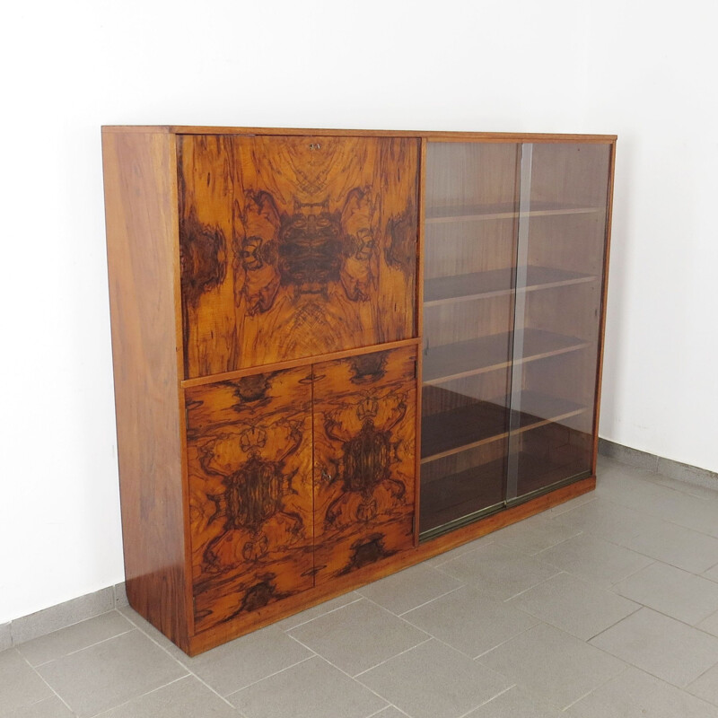 Vintage cabinet with bookcase by Jan Vaněk