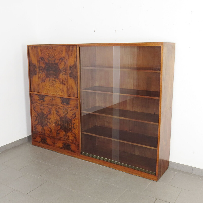 Vintage cabinet with bookcase by Jan Vaněk