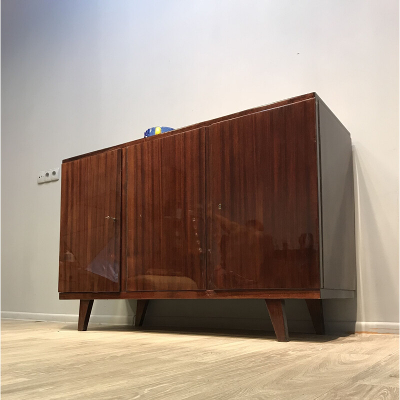 Vintage Sideboard aus Holz, Polen 1960