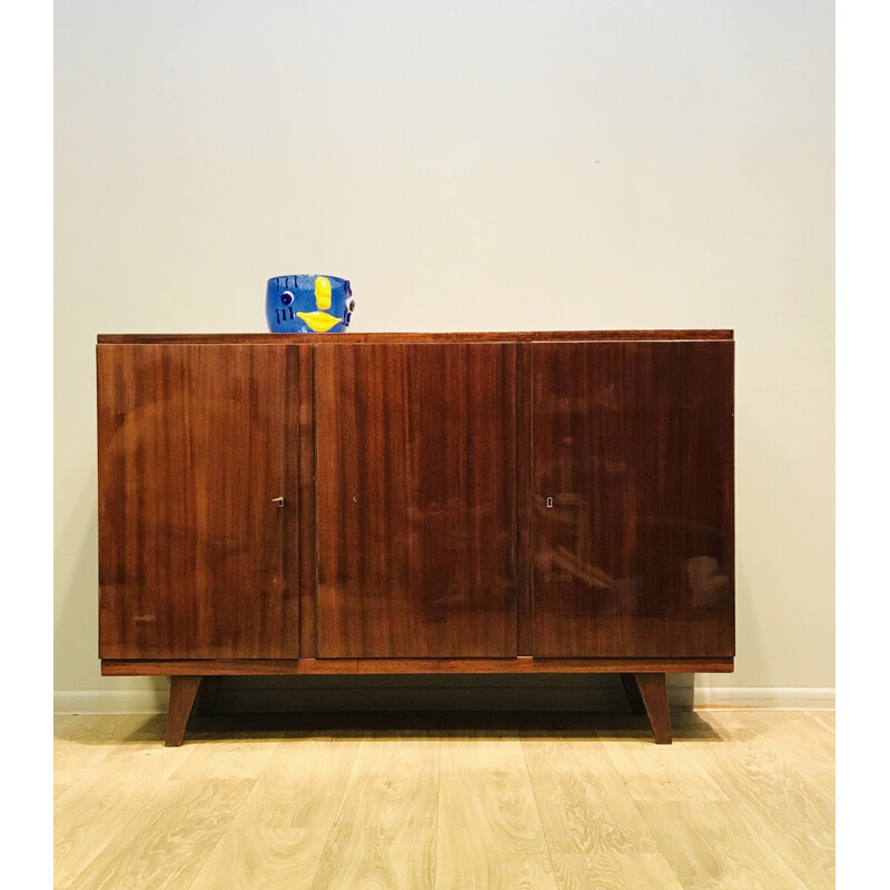 Vintage Sideboard aus Holz, Polen 1960