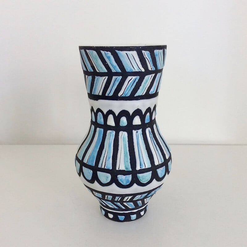 Vase vintage Balustre par Roger Capron France 1959