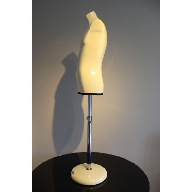 Vintage mannequin in cream colored lacquered resin, Italy 1970