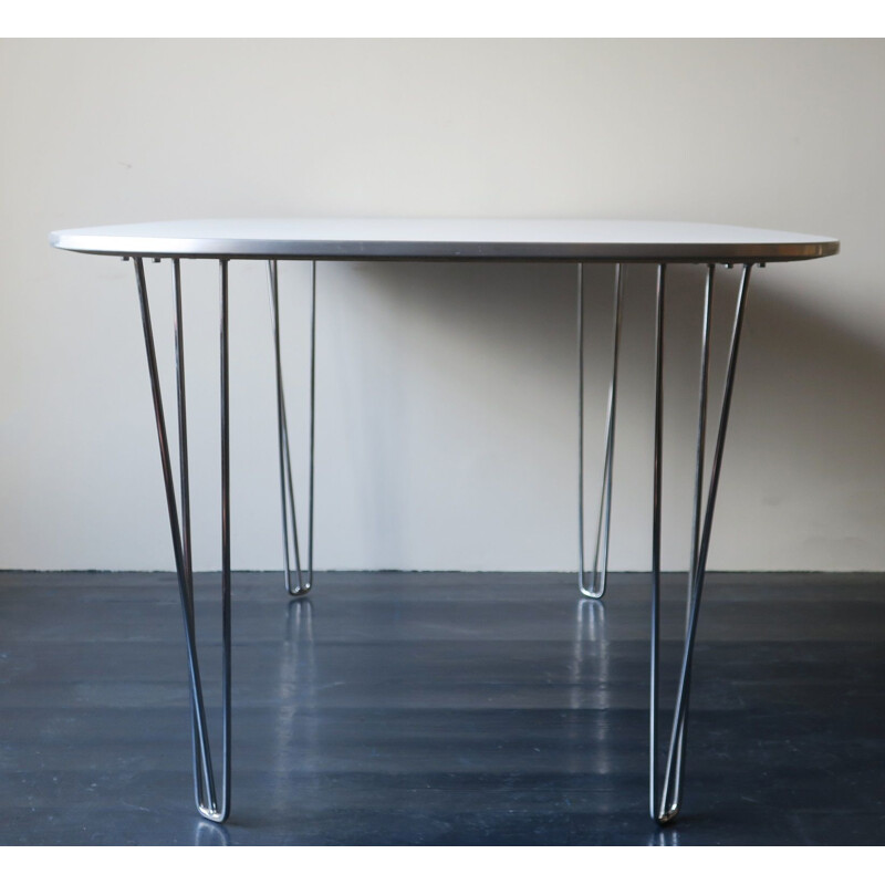 Vintage table with pin legs, Denmark 1970