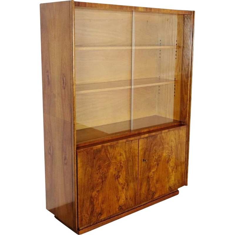 Vintage bookcase by Jindrich Halabala for UP Závody