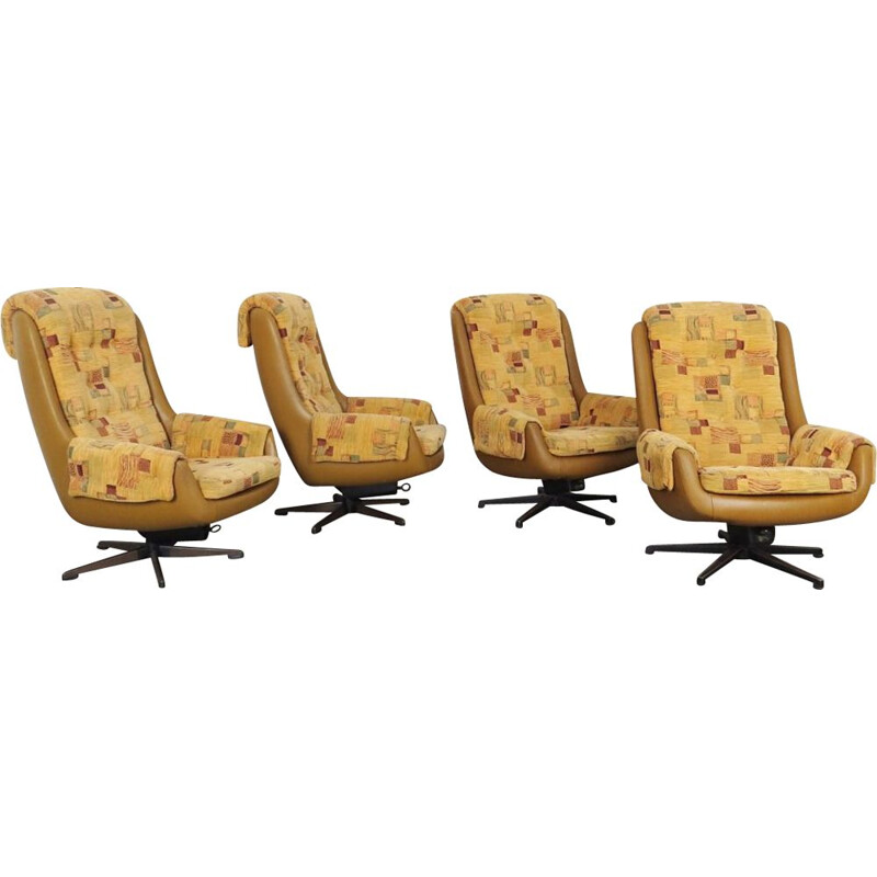 Set di 4 sedie girevoli vintage di Peem