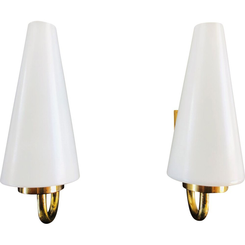 Pair of Scandinavian sconces 1950