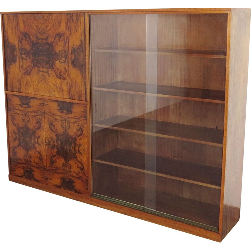 Vintage cabinet with bookcase by Jan Vaněk