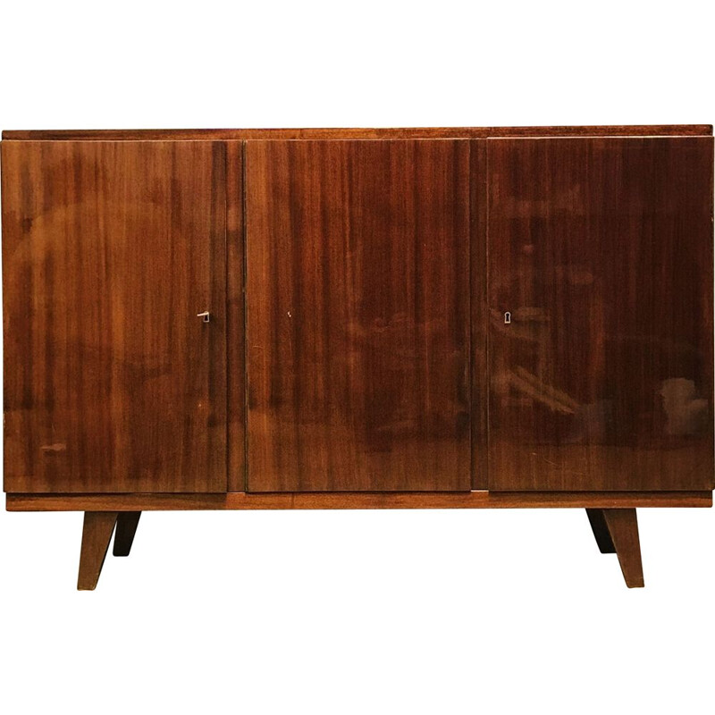 Buffet vintage en bois, Pologne 1960