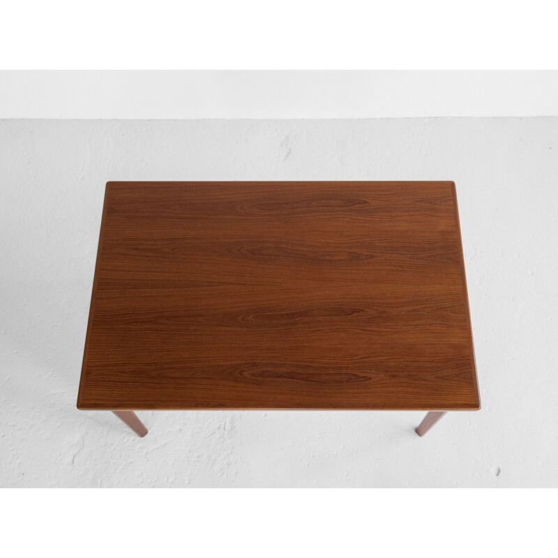 Mesa rectangular vintage de teca, Dinamarca 1960