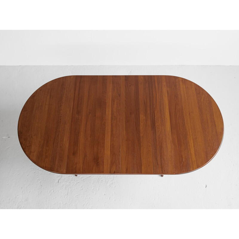 Vintage round teak table by VV Møbler, Denmark 1960