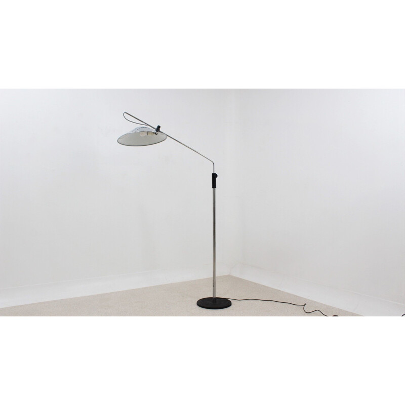 Vintage chrome floor lamp by Goffredo Reggiani 1970