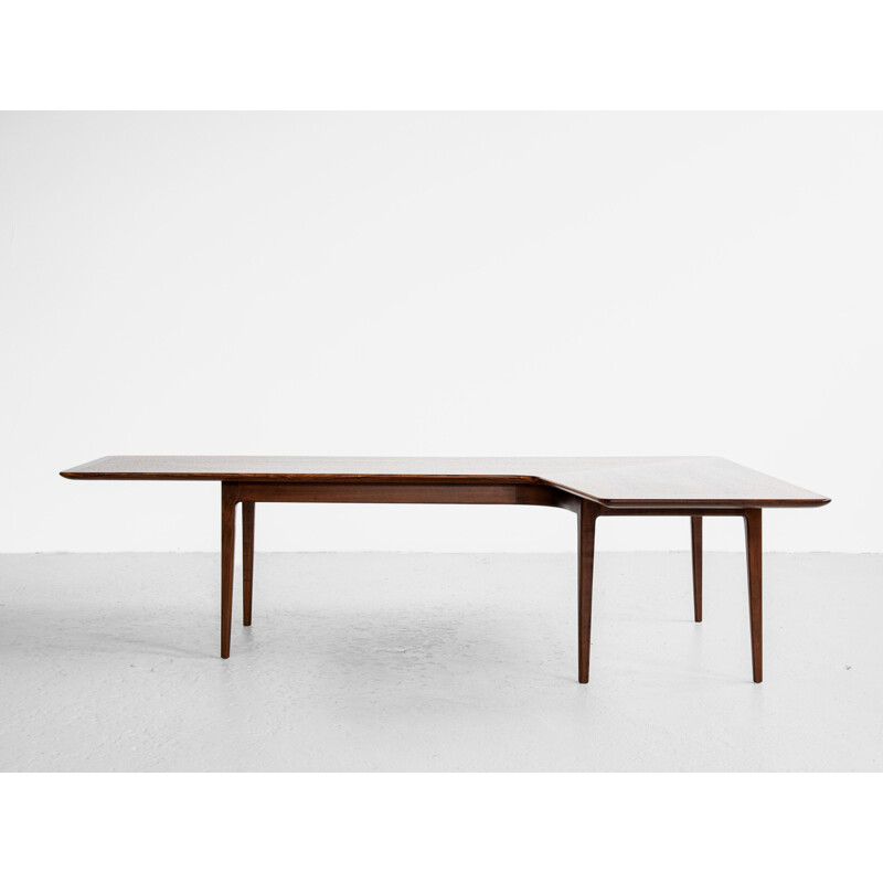 Vintage Boomerang coffee table in rosewood, Denmark 1960