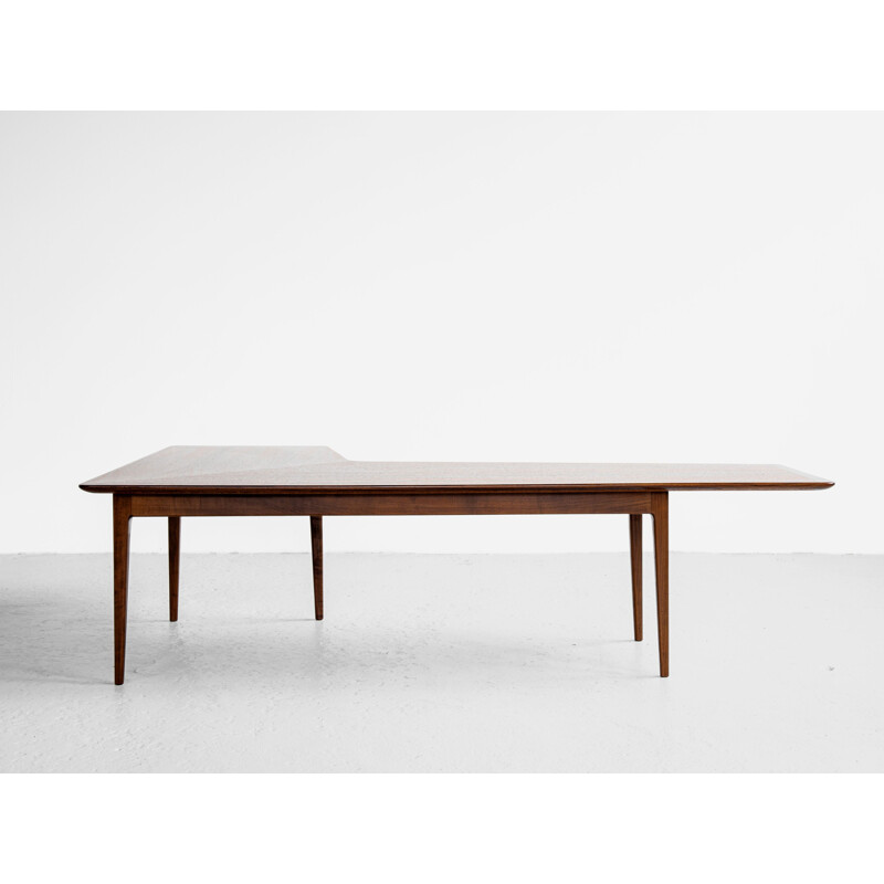 Vintage Boomerang coffee table in rosewood, Denmark 1960