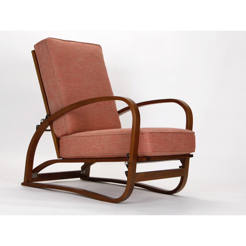 Adjustable H-70 Armchair, Jindrich Halabala - 1930s