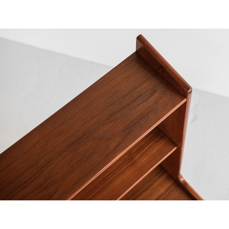 Vintage teak desk with oak legs, Denmark 1960