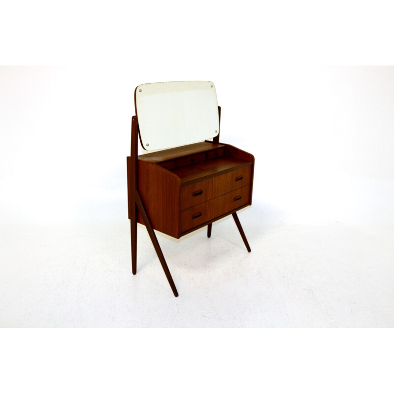 Vintage teak dressing table by Sigfred Omann, Denmark 1960