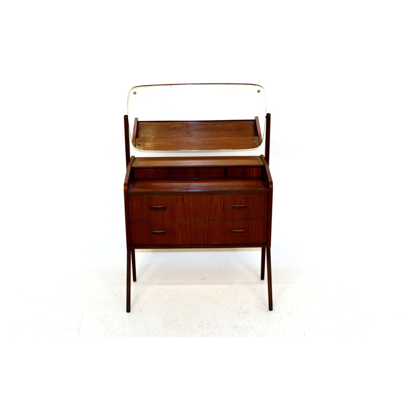 Vintage teak dressing table by Sigfred Omann, Denmark 1960