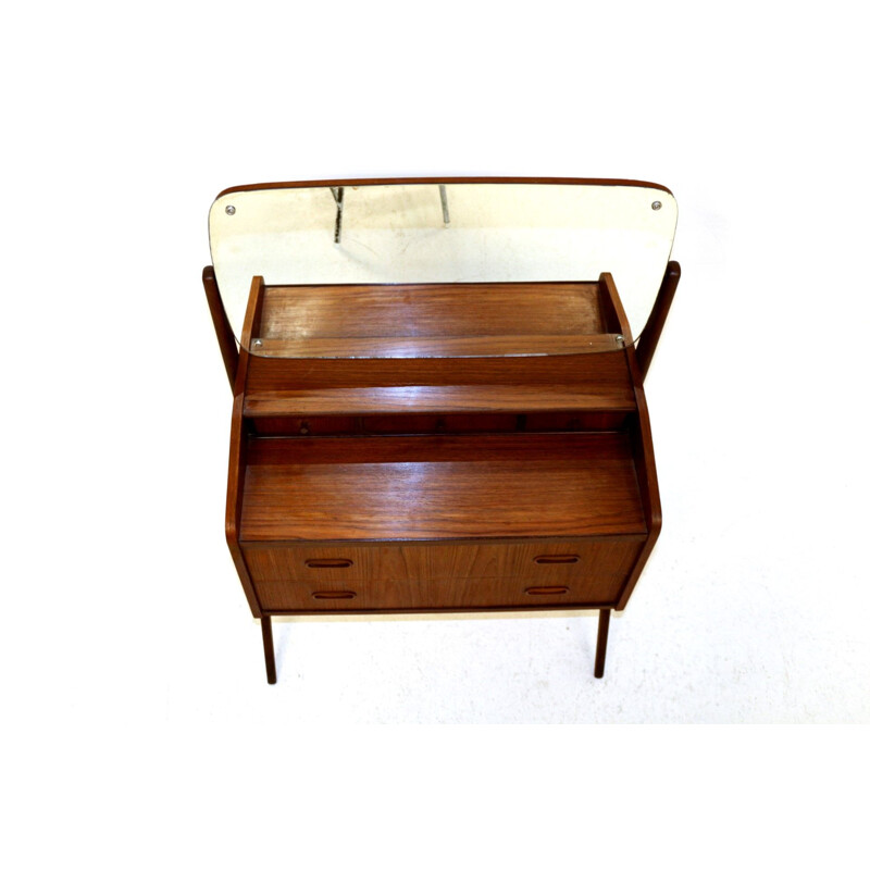 Vintage teak dressing table by Sigfred Omann, Denmark 1960