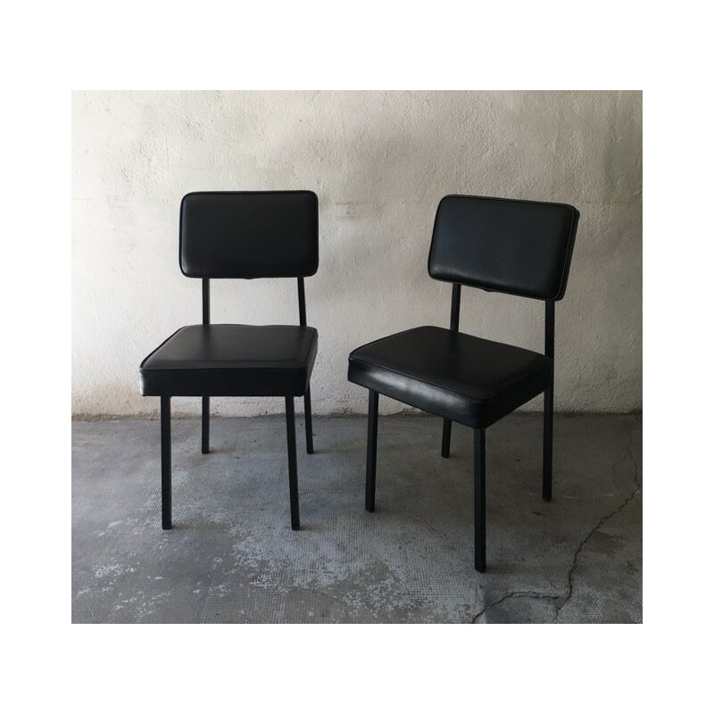 Paire de chaises vintage modernistes 1960