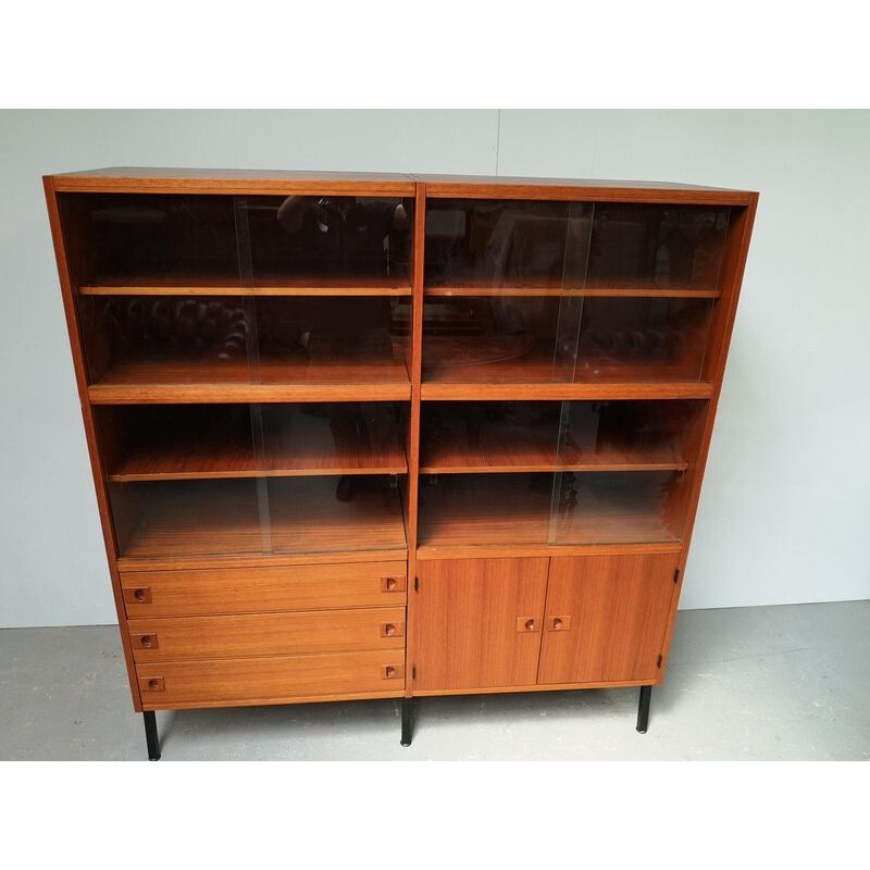 Vintage bookcase by René Jean Caillette 1950