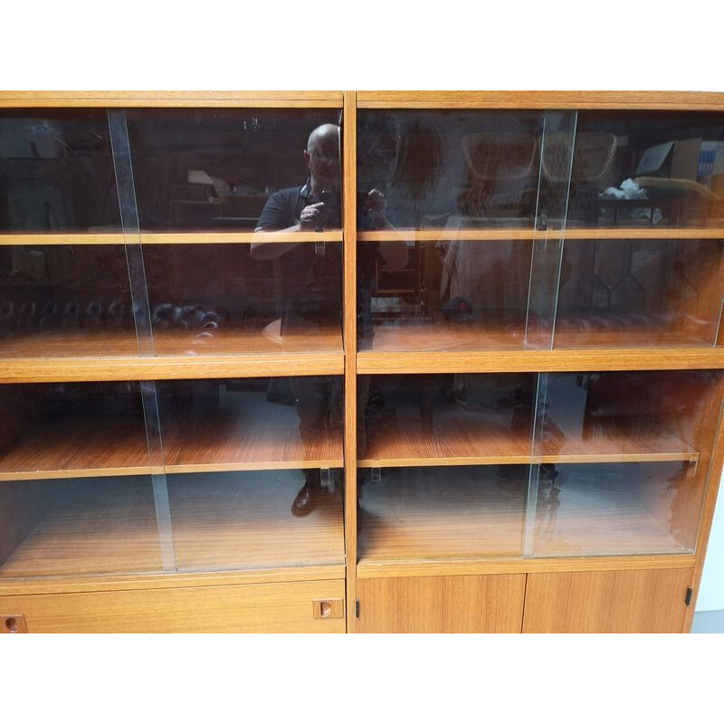 Vintage bookcase by René Jean Caillette 1950