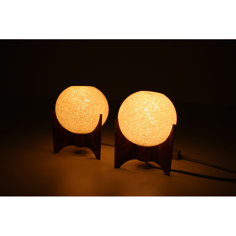 Pair of vintage lamps by Pokrok Zilina, Space Age, Czechoslovakia 1960