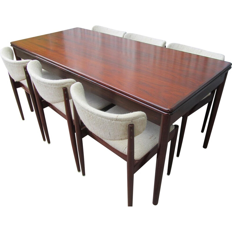 Danish rosewood dining set, Arne VODDER - 1960s