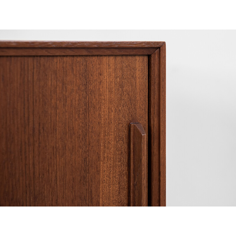 Vintage teak sideboard with 3 sliding doors, Denmark 1960